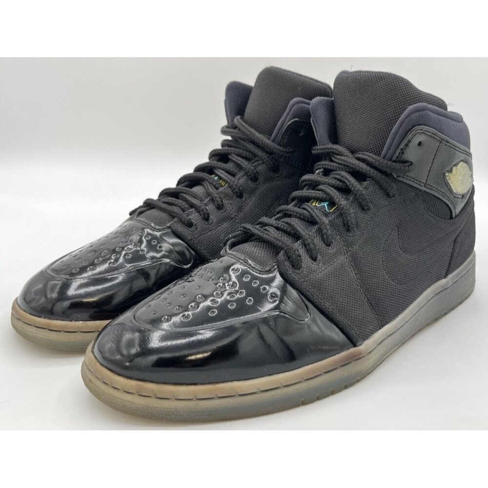 NIKE AIR JORDAN 1 RETRO 95 TXT BLACK-GAMMA BLUE 616369-089 MENS SIZE 11 SNEAKERS